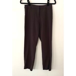Eileen Fisher Petite PP Brown‎ Wool Blend Career Dress Pants Trousers
